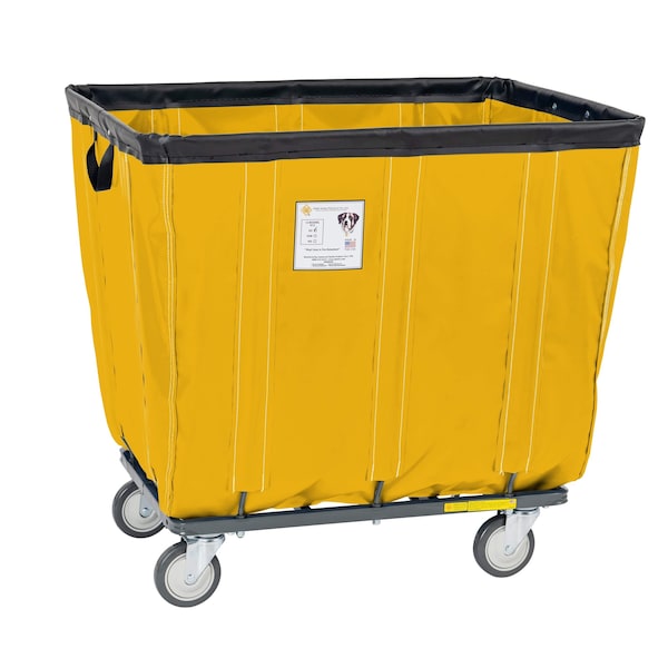 R&B Wire Products Basket Truck, Yellow, Steel, Vinyl, 38 in L, 28 in W, 36 in H, 12 Bushel Volume Capacity 412KDC/YEL - main